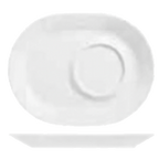 Thumbnail image #1 for Libbey Slenda 905356013 Oblong Porcelain Racetrack Plate, 9-1/2" x 7-1/2", 2-7/8" Well, Rolled Edge