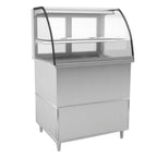 Thumbnail image #1 for RPI Industries Vienna VICD2-20-R-CV-SC-INS Full-Service Cold Display Case, 31-1/2"W, Bottom-Mount Self-Contained Refrigeration