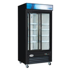 Thumbnail image #2 for Koolmore KM-MDR-2GD-33CSL Refrigerated Display Case, 33.5 cu. ft., Freestanding, 2 Sections, 2 Sliding Glass Doors