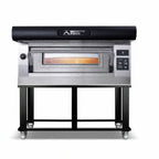 Thumbnail image #1 for AMPTO Moretti Forni AMALFI D1 Electric Deck Pizza Oven, 1 Deck, 46"W x 44"D x 7"H, Refractory Stone Deck, Stainless Steel