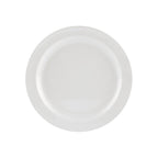 Thumbnail image #1 for CAC China Maxwell MLNC-7 White Melamine Plate, 6-1/4" Round, Narrow Rim Case of 3 Dozen