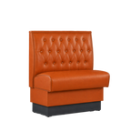 Thumbnail image #1 for ATSMFG ATS AT&S-ASD-W36-BT GR8 William Deuce Booth, single, 30" long x 36" high, Sewn Button-tuft back, removable sinuous spring seat with connecting