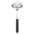 Thumbnail image #1 for TableCraft Products AM5306BK 6 oz 18-0 Stainless Steel Ladle with Black Antimicrobial Handle Case of 6