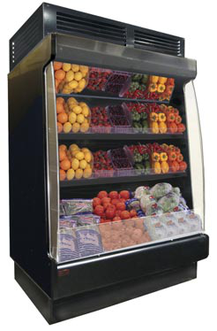 Product image #5 for Howard-McCray 51-Inch Self-Contained Produce Low-Base Open-Air Merchandiser, Black