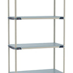 Thumbnail image #1 for Metro MetroMax i MX-1836F-86-S4 Stationary Solid Polymer Shelving Unit, 4-Tier, 18"D x 36"W x 86"H