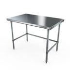 Thumbnail image #1 for NBR Equipment TS6S-3024-X Stainless Steel Work Table, 30"W x 24"D x 35-1/4"H, 16-Gauge 304 Flat Top