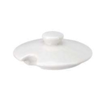 Thumbnail image #1 for Vertex China Sausalito SK-CV-Y China Bouillon/Sugar Bowl Lid, 3-1/2", Notched, Sculpted Lines Case of 6 Dozen