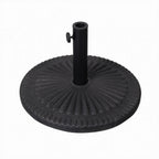 Thumbnail image #1 for Flash Furniture GM-WL-B49014A-BK-GG Patio Umbrella Base, Black, Cement Foundation, Powder-Coated Steel Post, 3 Adapters, Up to 10 ft.
