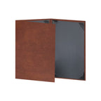 Thumbnail image #1 for Risch Tuxedo LTH-3V 5.5X8.5 Leather-Like Triple-Fold Menu Cover, 5-1/2" x 8-1/2" Case of 25