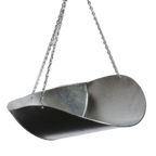 Thumbnail image #1 for Penn Scale 820 V SCOOP Vegetable Scoop, Galvanized Steel, with Chain, 16 x 11-1/2 x 5 in.