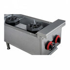Thumbnail image #2 for SABA HP-2 Countertop Gas Hotplate, 2 Burners, Stainless Steel Front & Sides, Adjustable Legs