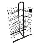 Thumbnail image #1 for Renfro Industries Inc. RIGRRI433 Double-Sided Reusable Shopping Bag Display Rack, Stainless Steel, 15.8"W x 36"D x 53"H
