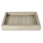 Thumbnail image #1 for Eastern Tabletop 842T Square Bamboo Serving Tray with Cutout Handle, 13-3/8" x 11"