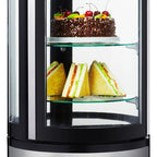 Thumbnail image #2 for Admiral Craft Equipment Corp. Black Diamond BDRCK-100/CT Countertop Refrigerated Cake Display Case, 19-Inch, 3 Shelves, Self-Contained