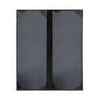 Thumbnail image #2 for Risch Metro METRO-2V 4.25X11 Double-Fold 2-View Black Menu Cover, 4-1/4" x 11" Case of 25