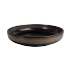 Thumbnail image #1 for CAC China VEN-C22 China Coupe Plate, 8-1/4", Midnight Black/Desert Beige Case of 2 Dozen
