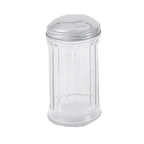 Thumbnail image #1 for Thunder Group GLTWSJ012 12 oz Paneled Glass Sugar Pourer with Stainless Steel Flip Cap Case of 4 Dozen