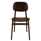Thumbnail image #1 for Tramontina USA, Inc. London 14060-410 Stackable Wood Chair, Brazilian Oak Seat and Back, Tauari Tobacco Case of 2