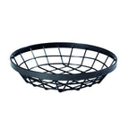 Thumbnail image #1 for G.E.T. Vector WB-1050-MG Round Wire Metal Serving Basket, Metal Gray, 10-1/2" Diameter x 1-3/4"H Case of 12