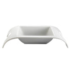 Thumbnail image #1 for CAC China Fashion Bridge FSB-120 Square Porcelain Serving Bowl, 40 oz, Deep, 13" x 10-1/4" x 2-1/4" Case of 4