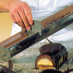 Thumbnail image #2 for Matfer Bourgeat 341629 Buche Cake Comb for 3-1/8" Buche Mold, Stainless Steel