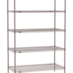 Thumbnail image #1 for Metro Super Erecta SE-2472K4-74-S5 Wire Stationary Starter Wire Shelving Unit, 72"W x 24"D x 74"H, 600 lb. capacity per shelf, 2000 lb. capacity per