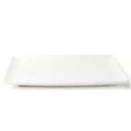 Thumbnail image #1 for Browne USA Foodservice Foundation 5630188 Rectangular Coupe Plate, 12-1/4 x 8 in, White Porcelain 1 Dozen