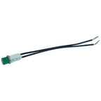 Thumbnail image #1 for AllPoints Foodservice Parts & Supplies 381485 Round Green Signal Light, 1/2-Inch Diameter, 125V, 1/3 Watt, Wire Leads