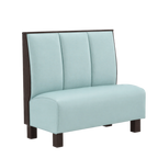 Thumbnail image #1 for ATSMFG ATS AT&S-AS-K42-3CH GR8 Kevin Standard Booth, single, 48" long x 42" high, 3-channel back, removable sinuous spring seat with connecting