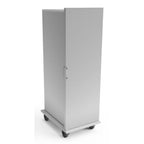 Thumbnail image #1 for Lockwood Manufacturing CA67-ES40-SD-R Mobile Enclosed Transport Cabinet, Aluminum, Non-Insulated, Solid Door, 40-Pan, 18 x 26"