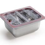 Thumbnail image #1 for SIRMAN 5858VAC12000C 1/2 Gastronorm Lid for Reinforced Containers, External Vacuum Hose Compatible