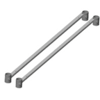 Thumbnail image #1 for Eagle Group WTSA30 Work Table Stabilizer Bar Pair for 30" and 36" Deep Tables, Galvanized Angle Bar and Gussets