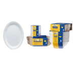 Thumbnail image #1 for G.E.T. Supermel SP-OP-612-W Melamine Oval Platter, White, 11-3/4" x 8-1/4" Case of 2 Dozen
