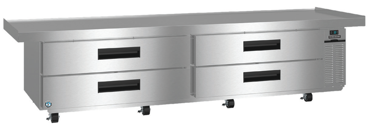 Product image #2 for Hoshizaki Steelheart Two-Section Refrigerated Equipment Stand with 4 Drawers, 110-1/2" W
