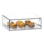 Thumbnail image #1 for Cal-Mil Classic 920 Countertop Pastry Display Case, Clear Acrylic, Hinged Door, Self-Service, 18-1/2"W x 14"D x 6"H