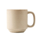 Thumbnail image #1 for Tuxton China Zion VYM-110J 11 oz Porcelain Stackable Mug, Matte Beige Case of 2 Dozen