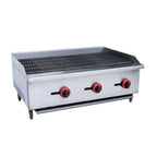 Thumbnail image #1 for USR Brands Cookline CCB-36 36" Countertop Natural Gas Radiant Charbroiler with Cast Iron Grate