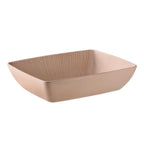 Thumbnail image #1 for Libbey APS Germany - Nero APS 85418 GN 1/4 Melamine Bowl, 118.3 oz., Oatmeal, Rectangular, 12-3/4 x 10-3/8 x 3 in.