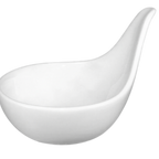 Thumbnail image #1 for International Tableware FA-400 Porcelain Sampling Bowl, 1-3/4 oz., Round with Handle, 3-1/2" x 2-5/8" x 2-1/2" Case of 2 Dozen