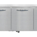 Thumbnail image #2 for Continental Refrigerator RA118N-U Undercounter Refrigerated Base, 118" Wide, Stainless Steel Worktop, 4 Full/1 Half Solid Doors