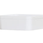 Thumbnail image #1 for Cal-Mil 24130-8-15 Square Melamine Bento Box, White, 8.25"W x 8.25"D x 3"H, Dishwasher Safe Case of 3