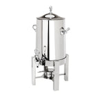 Thumbnail image #1 for Eastern Tabletop Pillard 3145 Square Stainless Steel Coffee Urn, 5-Gallon, Sterno or Electric Heat