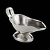 Thumbnail image #4 for Stainless Steel 10 oz Gravy Boat with Flat Loop Handle and Tapered Spout