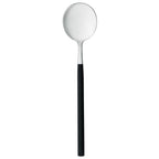 Thumbnail image #1 for Reserve by Libbey - High Rise 934 003 Bouillon Soup Spoon, 8-1/4 inch, 18/10 Stainless Steel, Black PVD Handle