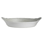 Thumbnail image #2 for Steelite International Creations, Pompeii 7194TM080 Oval Eared Melamine Dish, 1.25 qt, Pompeii Stone, 13 x 7.875 x 2.875 in