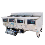 Thumbnail image #1 for Ultrafryer Systems (Middleby) UltraGold™ B-P20-20-4-UC Gas Fryer, 4 Vats, 125 lb Each, Stainless Steel Vats, Built-In Filtration