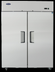 Thumbnail image #5 for Atosa 2-Section Reach-In Refrigerator/Freezer with Left Freezer and Right Refrigerator, Top-Mount Self-Contained