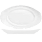 Thumbnail image #1 for Libbey Slenda 905356552 Handled Oval Porcelain Platter, 14" x 8-1/4"