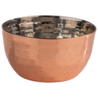 Thumbnail image #1 for Libbey APS Germany - Serving Pots APS 40737 Round Hammered Copper/Aluminum Serving Bowl, 5 oz., 3-3/8" Dia. x 1-3/4"H