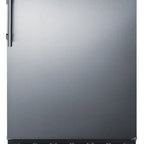 Thumbnail image #1 for Summit Commercial CT66BK2SSRS Counter-Height Refrigerator-Freezer, 4.9 cu. ft., Black, Solid Reversible Door